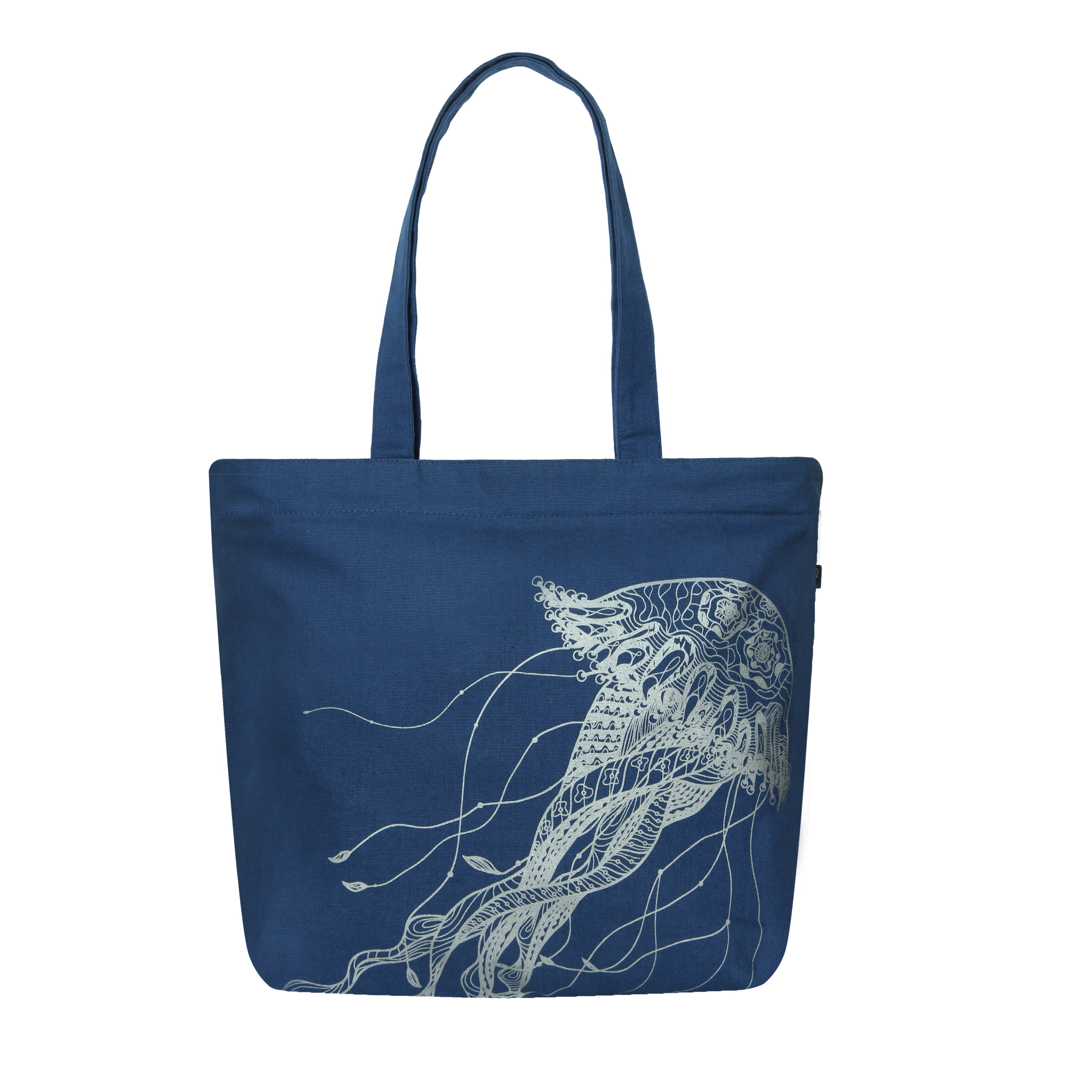 Canvas Tote Bag With Zipper - Casual Shoulder Handbag For Shopping, Travel, Work, Women's Reusable Bag
