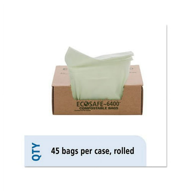 EcoSafe-6400 Bags, 13 gal, 0.85 mil, 24 EcoSafe-6400 Bags, 13 gal, 0.85 mil, 24