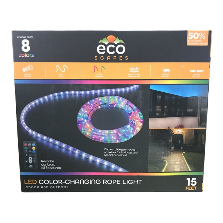 Ecoscapes led color changing rope lights hot sale