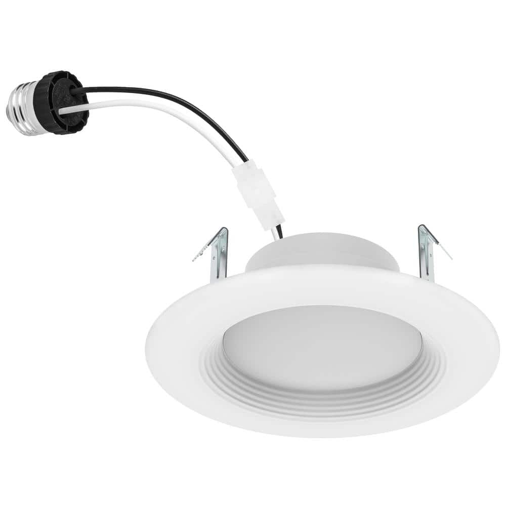 EcoSmart 4 in. New Construction or Remodel White Dimmable Integrated ...