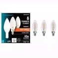 thumbnail image 1 of EcoSmart 40-Watt Equivalent B11 Dimmable E12 Candelabra Fine Bendy Filament LED Vintage Edison Light Bulb Soft White (3-Pack), 1 of 5