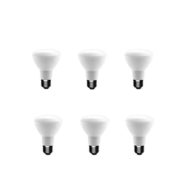 EcoSmart 50-Watt Equivalent BR20 Dimmable LED Light Bulb Daylight (6 ...