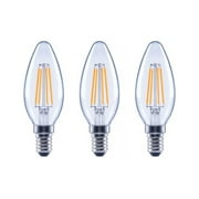 EcoSmart 60-Watt B11 ENERGY STAR Vintage LED Light Bulb White 3-Pack