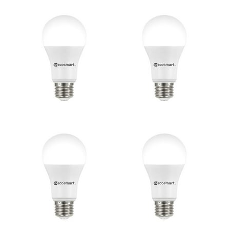 EcoSmart LED 15W (100W Equivalent) Daylight Light Bulbs, Shatter Resistant (4 Pack)