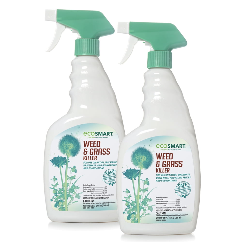 EcoSmart Natural, Glyphosate-Free Weed and Grass Killer 24 Ounce Ready ...