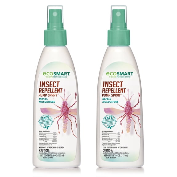 EcoSmart Natural Insect Repellent Pump Spray, 6 Ounces, (2-Pack)