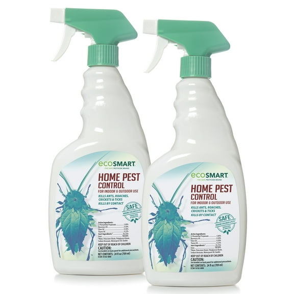 EcoSmart Natural, Plant-Based Indoor/Outdoor Home Pest Control, 24 Ounce Ready-to-Spray Bottle (Pack of 2)