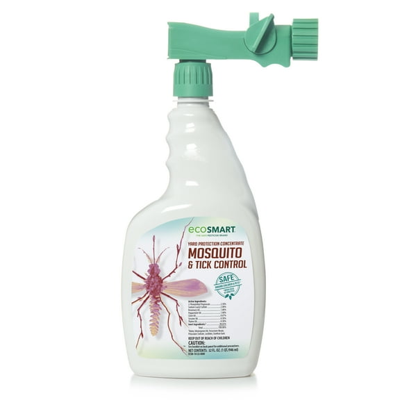 EcoSmart 32 oz Natural Mosquito & Tick Control with Plant-Based Essential Oils Hose-End Spray Bottle, Ready to Use