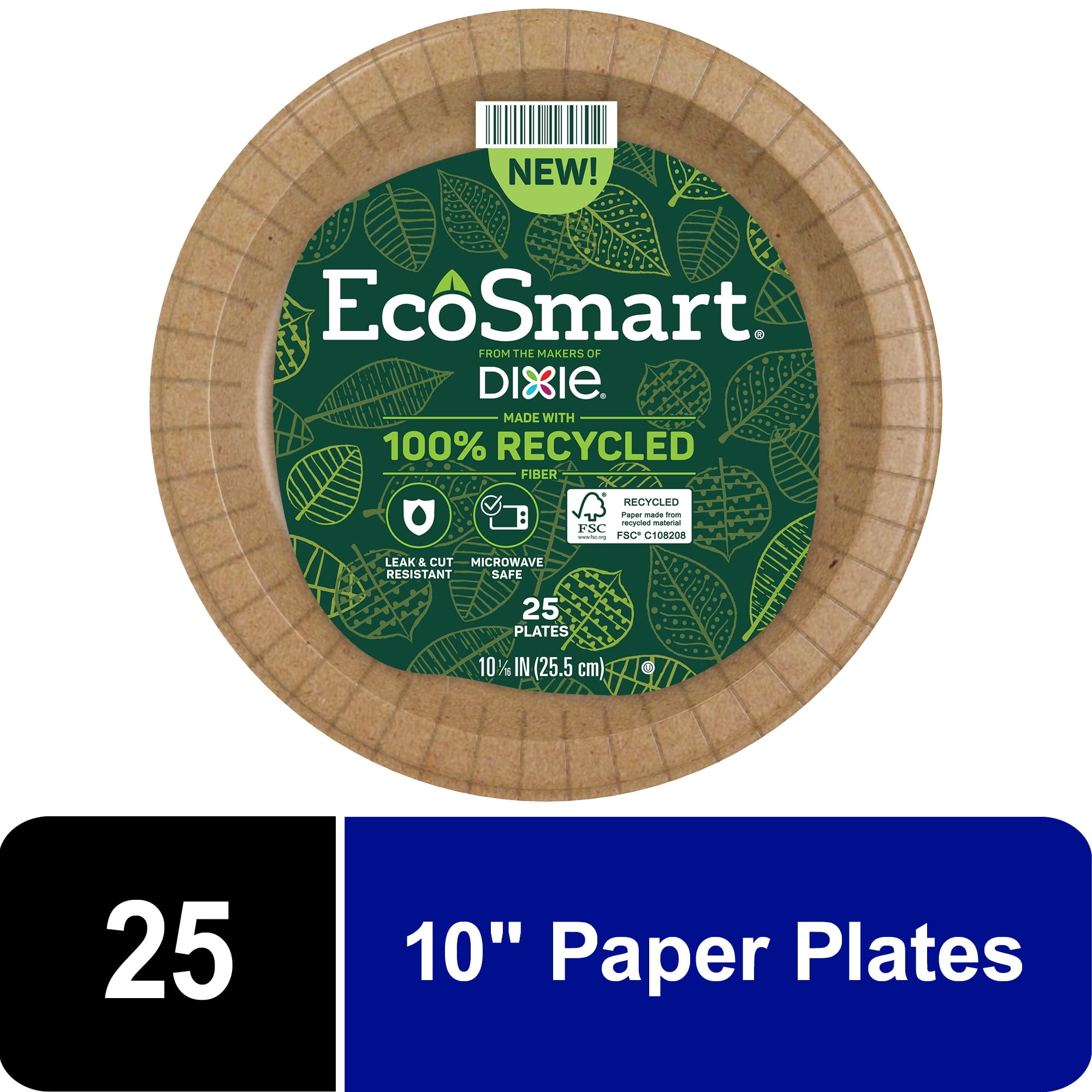 Eco-Friendly 10 in Brown Disposable Paper Plates, 25 Liberia Ubuy