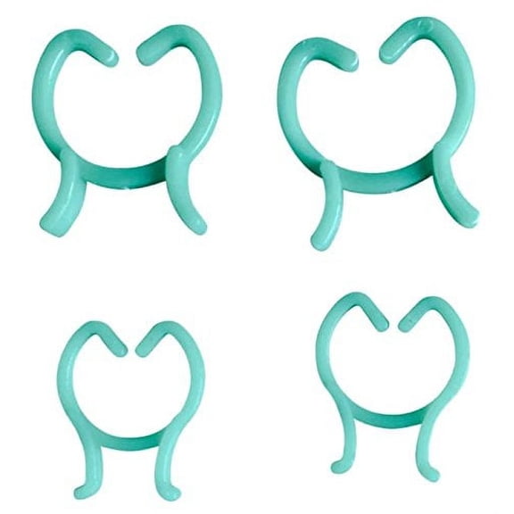 EcoStake Butterfly-shaped Garden Plant Clips 100pack-L Lever Loop Grippers Green
