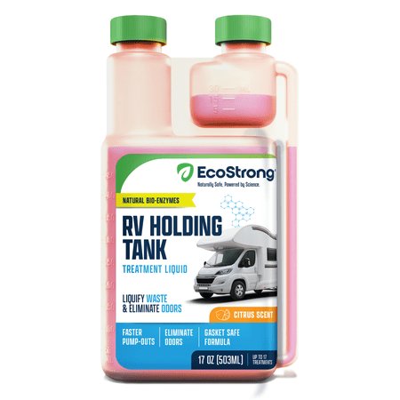 EcoStrong's RV Toilet Holding Tank Treatment: Waste Digesting Bacteria and Enzymes (17 oz - Citrus)