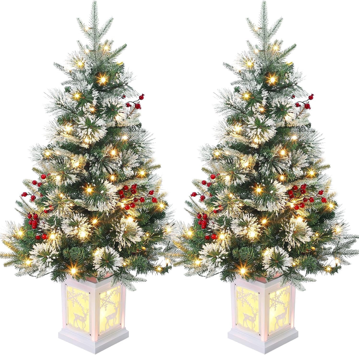Led Tabletop Tree EcoSummer 3ft Battery Operated Christmas Tree, Fiber Optic LED Tabletop ...