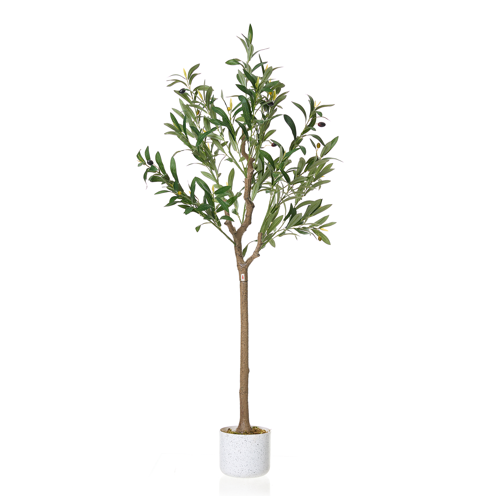 EcoSummer 4FT Artificial Olive Tree with Planter – Lifelike Silk Leaves ...
