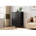 thumbnail image 1 of EcoSummer 5-Drawer Dresser, Modern Black Storage Organizer Chest for Bedroom & Living Room, 1 of 8