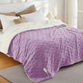 thumbnail image 1 of EcoSummer Electric Blanket Queen Size Dual Control – Thick Tufted Sherpa Heated Blanket with 10 Heat Levels & 10 Timer Settings, ETL Certified Fast Heating Blanket 84"x90", Machine Washable – Purple, 1 of 9