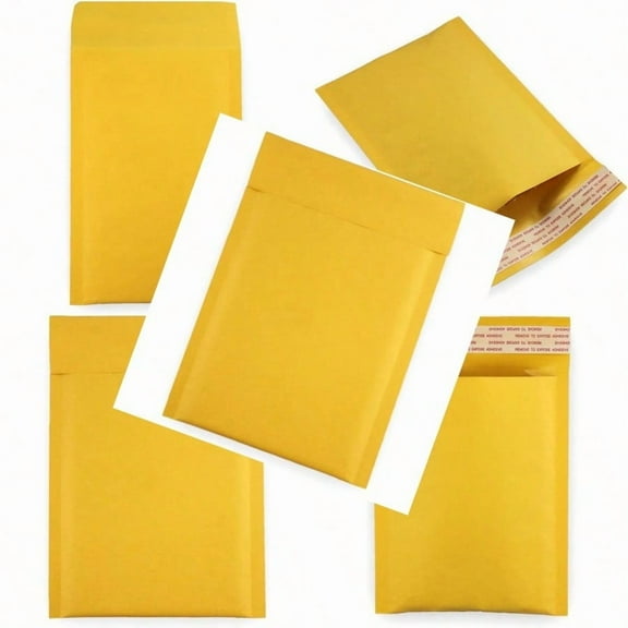EcoSwift 10 Size 0000 4x6 Small Kraft Bubble Mailers Self Sealing Bulk Padded Shipping plies Packaging Materials Envelopes Bags 4 x 6 inches