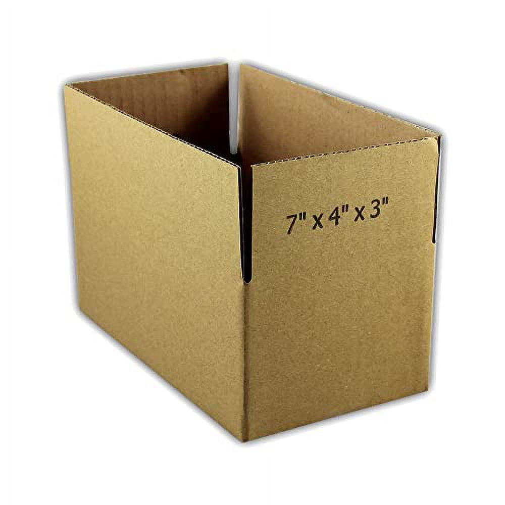 EcoSwift 7 x 4 x 3 Inch Single Wall Corrugated Cardboard Shipping