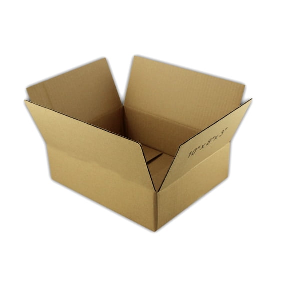 EcoSwift Brand Premium 10x8x3 Cardboard Box Mailing Packing Shipping Box Corrugated Carton 23 ECT, 10"x8"x3", Brown, 1-Box