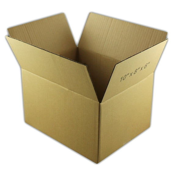 EcoSwift Brand Premium 10x8x6 Cardboard Boxes Mailing Packing Shipping Box Corrugated Carton 23 ECT, 10"x8"x6", Brown, 10-Pack