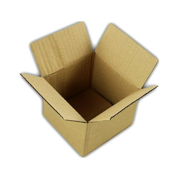 EcoSwift Brand Premium 4x4x3 Cardboard Boxes Mailing Packing Shipping Box Corrugated Carton 23 ECT, 4"x4"x3", Brown, 100-Pack