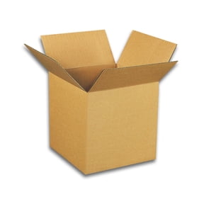 EcoSwift Brand Premium 4x4x4 Cube Cardboard Boxes Mailing Packing Shipping Box Corrugated Carton 23 ECT, 4"x4"x4", Brown, 10-Pack