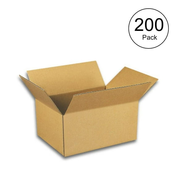 EcoSwift Brand Premium 6x4x2 Cardboard Boxes Mailing Packing Shipping Box Corrugated Carton 23 ECT, 6"x4"x2", Brown, 50-Pack