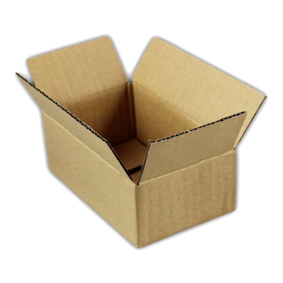 EcoSwift Brand Premium 6x4x3 Cardboard Boxes Mailing Packing Shipping Box Corrugated Carton 23 ECT, 6"x4"x3", Brown, 10-Pack