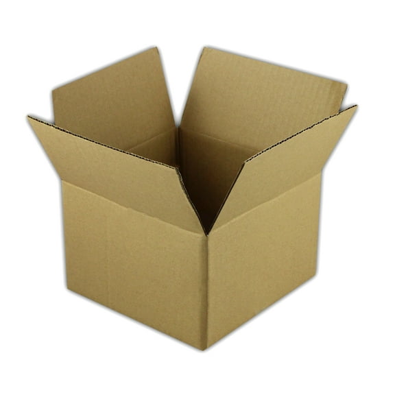 EcoSwift Brand Premium 6x6x4 Cardboard Boxes Mailing Packing Shipping Box Corrugated Carton 23 ECT, 6"x6"x4", Brown, 100-Pack