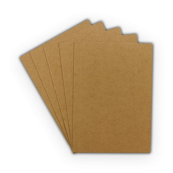 EcoSwift Brand Premium Medium Weight Natural Chipboard Pads Sheets .022" thick, 7 in. x 10 in., Brown, 30-Pack