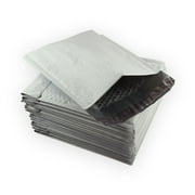 EcoSwift Brand Premium Poly Bubble Shipping Bag Self-Seal Mailer, 10.5 in. x 15 in. Size 5, Solid Gray, 5-Pack