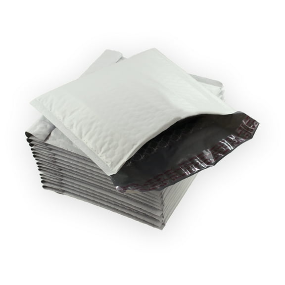 EcoSwift Brand Premium Poly Bubble Shipping Bag Self-Seal Mailer, 7.25 in. x 7 in. (Size CD), Solid Gray, 35-Pack
