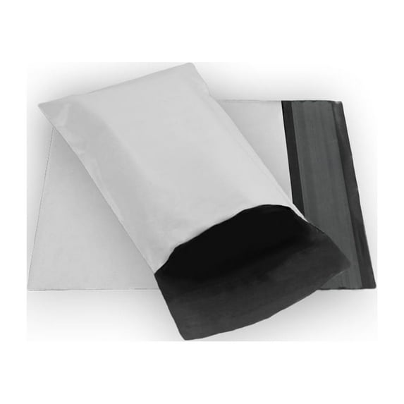 EcoSwift Brand Premium Poly Shipping Bag Waterproof Durable Self-Seal Mailer 2.35 Mil, 5 in. x 7 in. (Size 0), Solid Gray, 40-Pack