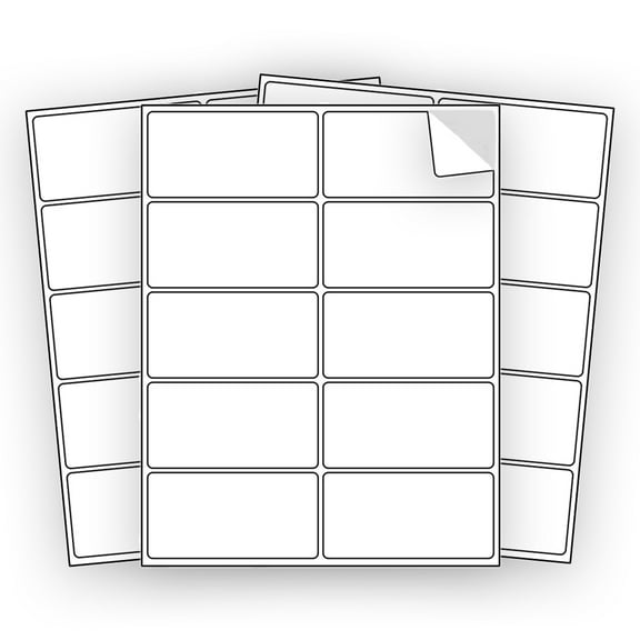 EcoSwift Brand Premium Self Adhesive Shipping Labels for Laser & Inkjet Printers, 2 in. x 4 in., 10 UP, White, Pack of 20000 Labels, 2000 sheets