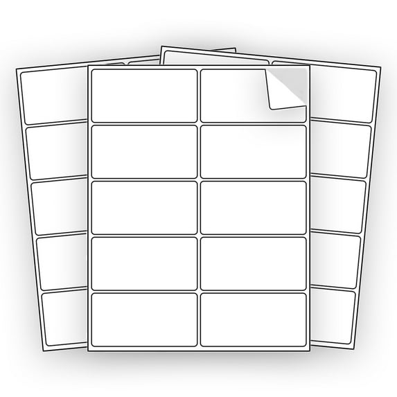 EcoSwift Brand Premium Self Adhesive Shipping Labels for Laser & Inkjet Printers, 2 in. x 4 in., 10 UP, White, Pack of 300 Labels, 30 sheets