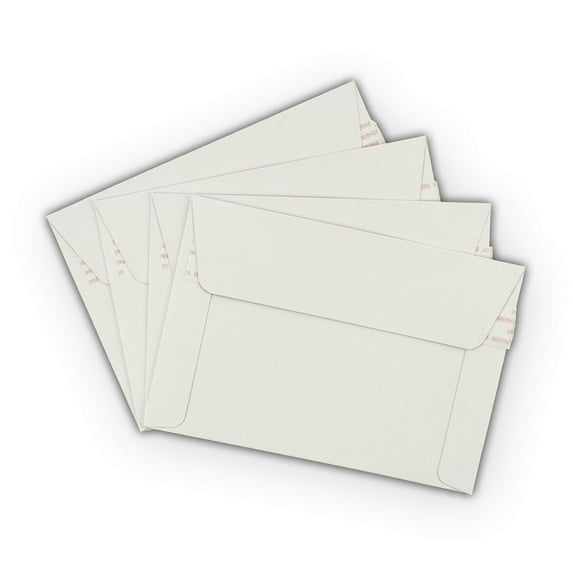 EcoSwift Brand Premium Self-Seal Rigid Cardboard Mailer 250GSM, 6.5 in. x 4.5 in., White, 150-Pack