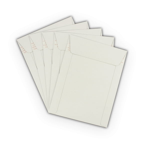 EcoSwift Brand Premium Self-Seal Rigid Cardboard Mailer 250GSM, 6 in. x 8 in., White, 300-Pack