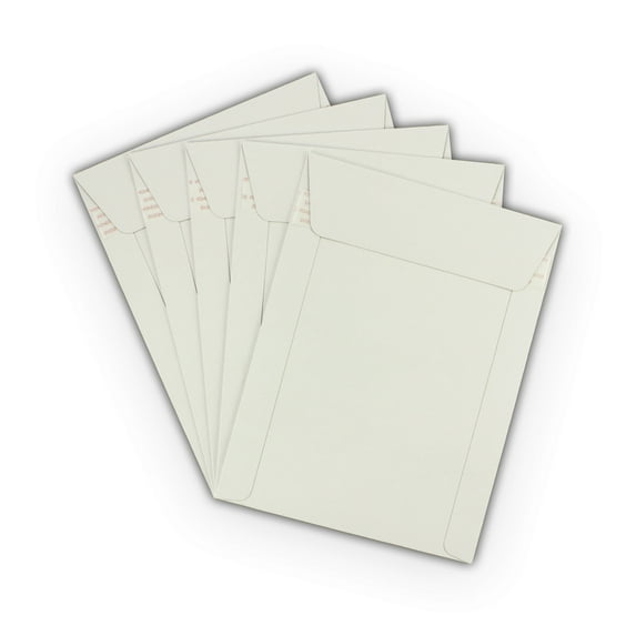 EcoSwift Brand Premium Self-Seal Rigid Cardboard Mailer 250GSM, 6 in. x 8 in., White, 45-Pack