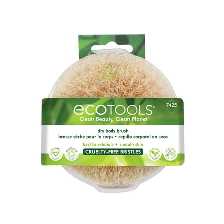 EcoTools Dry Body Brush, Synthetic Bristles & Sustainable Bamboo Handle, 1 Count