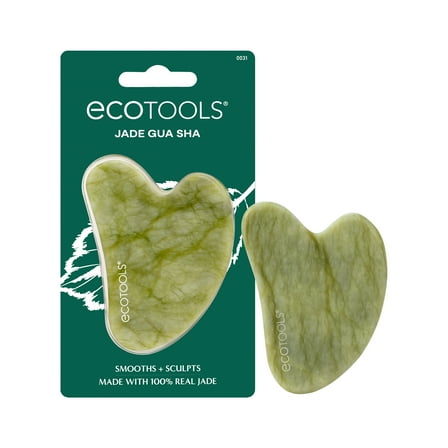 EcoTools Jade Facial Gua Sha Massaging and Skincare Tool, 1 Count