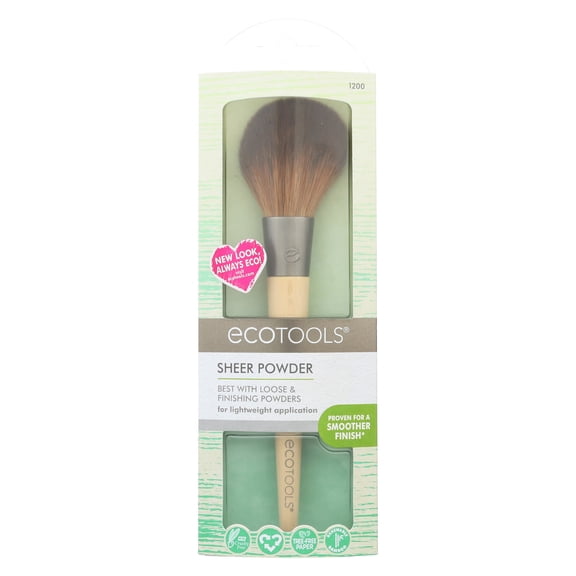 EcoTools Lightweight Sheer Powder Makeup Brush, Single