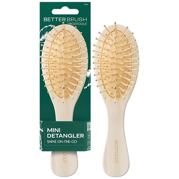 EcoTools Mini Travel Detangler Brush for All Hair Types