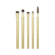 EcoTools Precious Metals Brightening Eye Kit, Makeup Brushes for Eyeshadow, 5 Piece Set