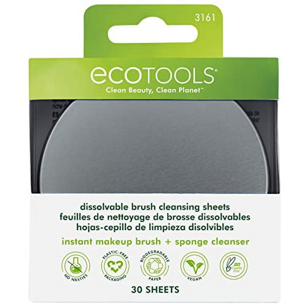 EcoTools Daily Brush Cleaner, Makeup Brush Cleanser Spray, Quick Dry Brush  Spray, Fragrance Free, Travel Size, TSA Approved, Cruelty-Free & Vegan, 3  fl oz./89 ml. Bottle – EcoTools Beauty