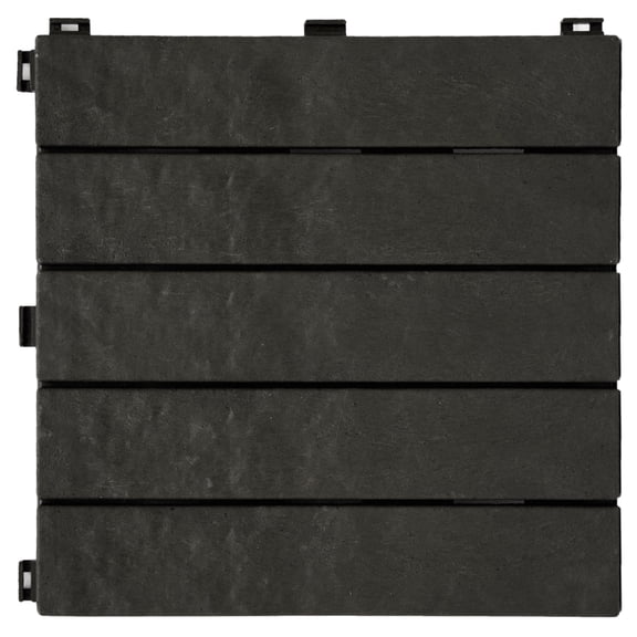 Tierra Verde 12" x 12" Interlocking Balcony & Deck Tiles, 6-pack, Made with recycled materials