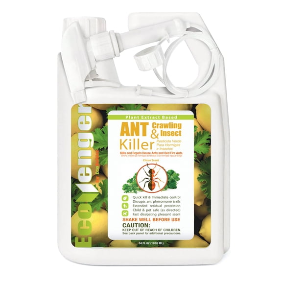 EcoVenger Ant & Crawling Insect Killer (32 OZ), 100% Quick Kill, Also Kills Fire Ants. Lasting Repellency, Safe for Children & Pets
