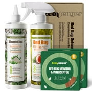 Bed Bug Defense Kit – DEssential Dust, 16 oz Spray & 48 ct Traps – Non-Toxic, Kills Eggs & Resistant Bugs, Child & Pet Safe