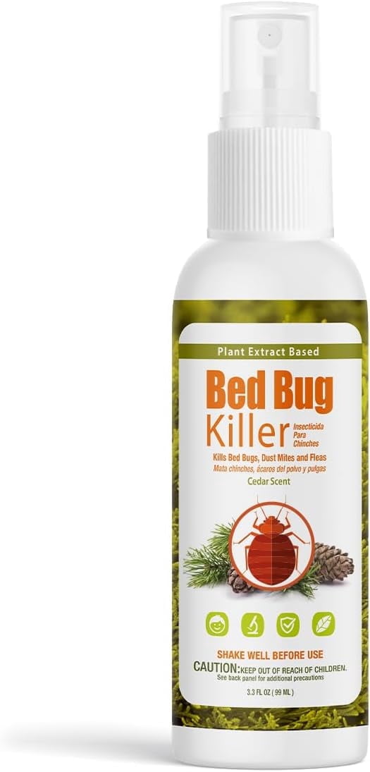 EcoVenger Bed Bug Killer 3 oz, Travel Size,100% Kill Efficacy, Bedbugs & Mites, Eggs & The Resistant, USDA BIO-Certified, Plant Extract Based & Non-Toxic, Child & Pet Safe