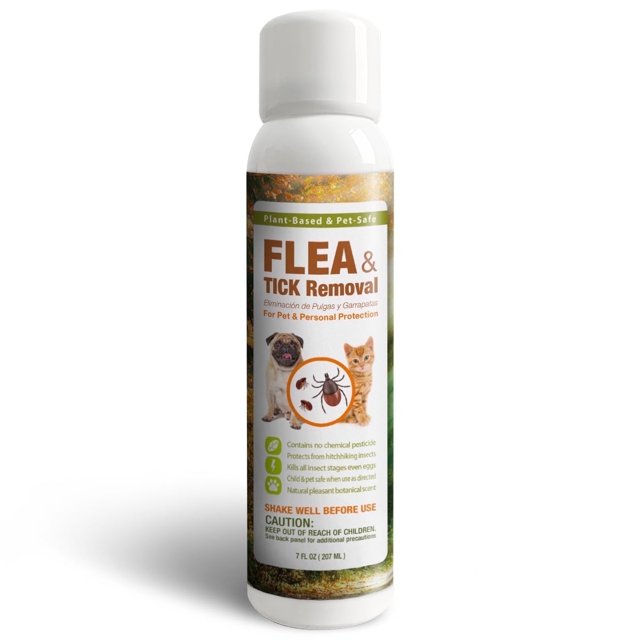 Picture of EcoVenger Flea & Tick Removal Spray 7 oz for Dogs and Cats, Protects ...