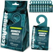 EcoVenger Pest Control Aroma Hanger 10-Pack Natural Peppermint/Cedar/Lemongrass Insect Repellent Moths Mosquitoes, Spiders, Roaches, Weather-Proof Lasting Bug Deterrence, Safe Around Children & Pets