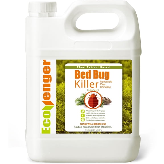 EcoVenger Plant Extract Based Bed Bug Killer 1 Gallon, Insect Repellent, Child & Pet Safe, Extended Residual Protection, Plant Extract Based & Non-Toxic